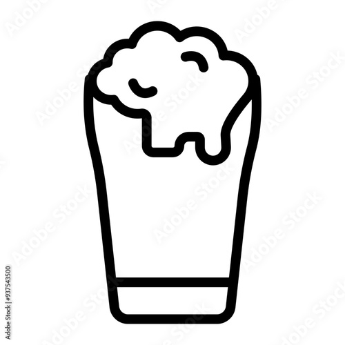 Cold Drink Vector Line Icon Design