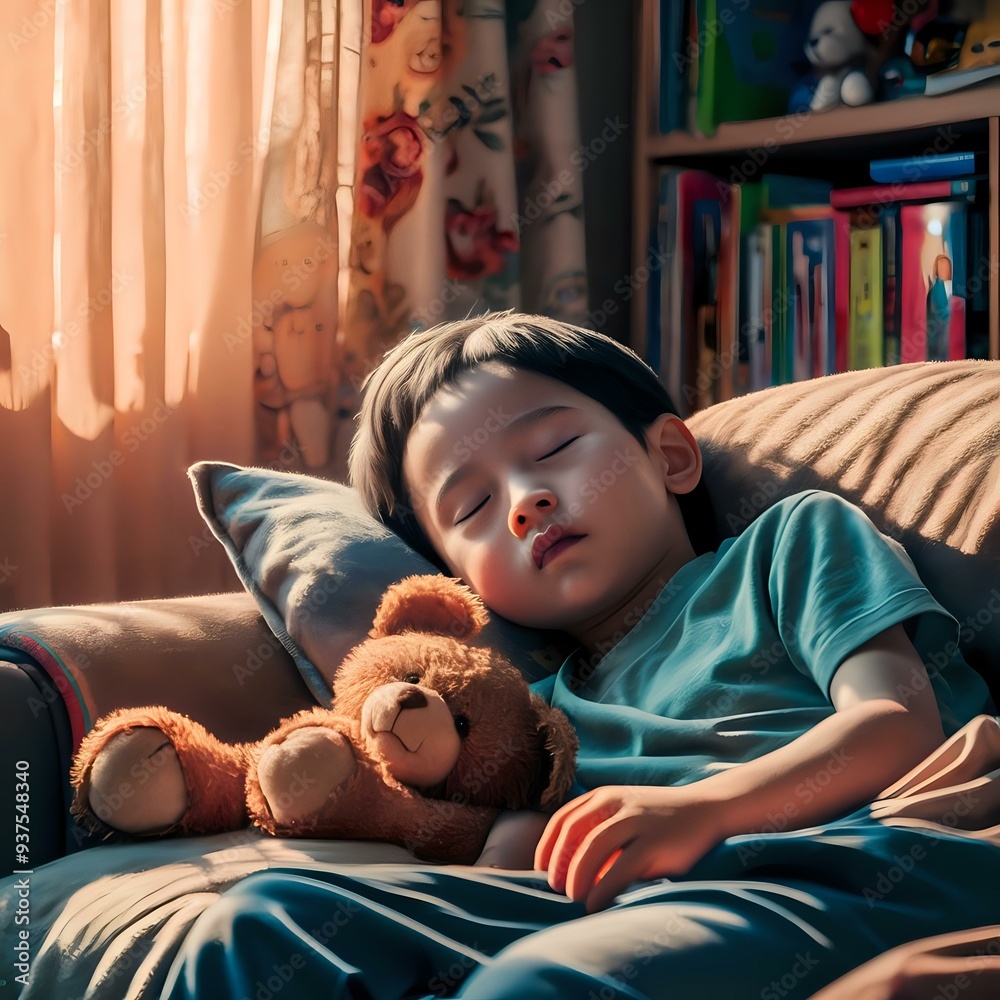 Cozy Afternoon Nap with Teddy Cozy Afternoon Nap with Teddy