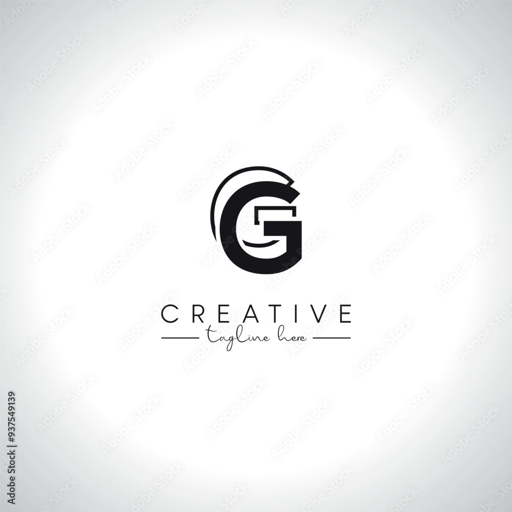 Alphabet Letter G Modern Artistic Line Logo Design. Initial Vector Template. Alphabet Letter G Modern Artistic Line Logo Design. Initial Vector Template.