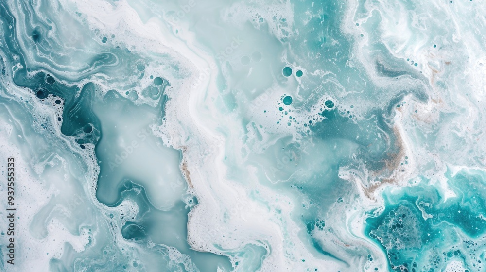 Abstract Turquoise Marble Texture - Fluid Art Photography Abstract Turquoise Marble Texture - Fluid Art Photography