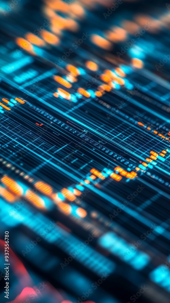 Abstract digital data visualization with dynamic lines and bright colors representing technological advancement and coding. Abstract digital data visualization with dynamic lines and bright colors representing technological advancement and coding.