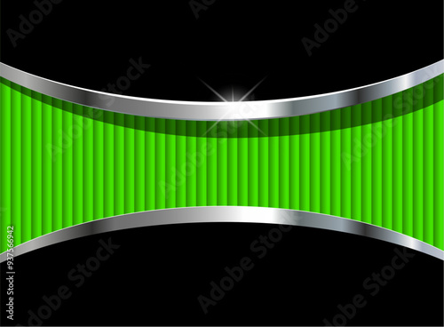 Green black 3D background w...