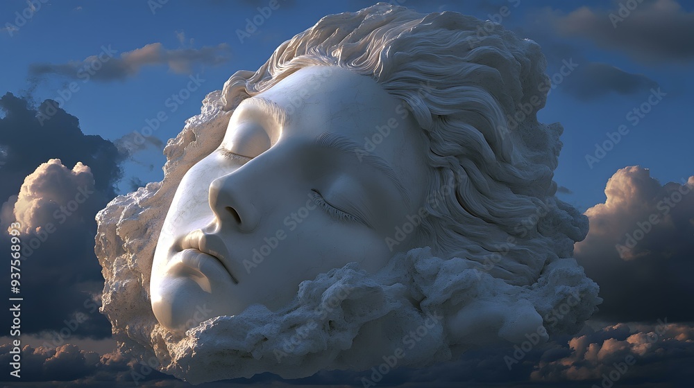 Sleeping Face in the Clouds Dream Sleeping Face in the Clouds Dream