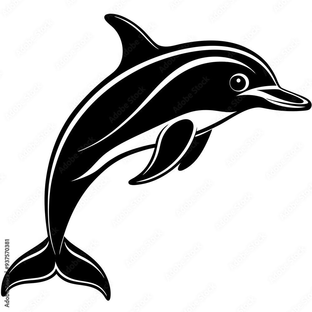 Dolphin silhouette Vector SVG