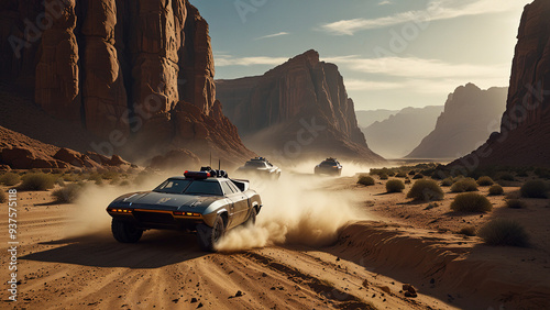 car in the desert