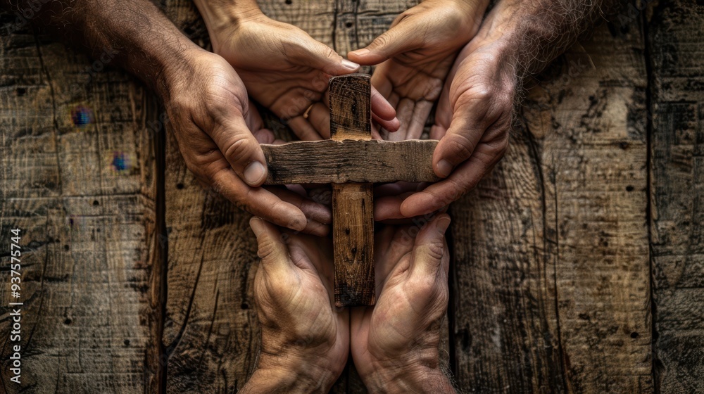 The Hands Holding Cross The Hands Holding Cross
