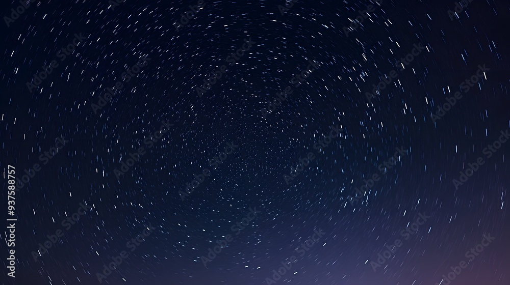 Obraz premium Macro depiction of the night sky as a minimalist pattern AI generated illustration