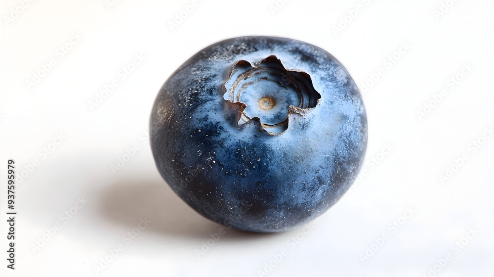 Close up of Ripe and Juicy Blueberries on White Background Close up of Ripe and Juicy Blueberries on White Background
