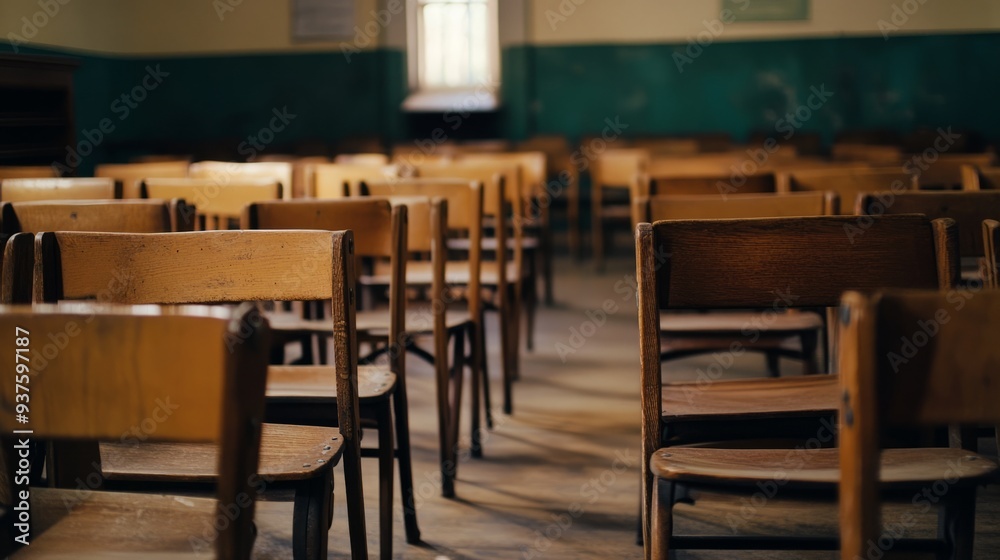 Middle and late 20th century, classroom, education, empty classroom, wooden chair, sense of history, design, school, classroom, cultural carrier, conference, library, wood, nobody, empty, luxury, Middle and late 20th century, classroom, education, empty classroom, wooden chair, sense of history, design, school, classroom, cultural carrier, conference, library, wood, nobody, empty, luxury,
