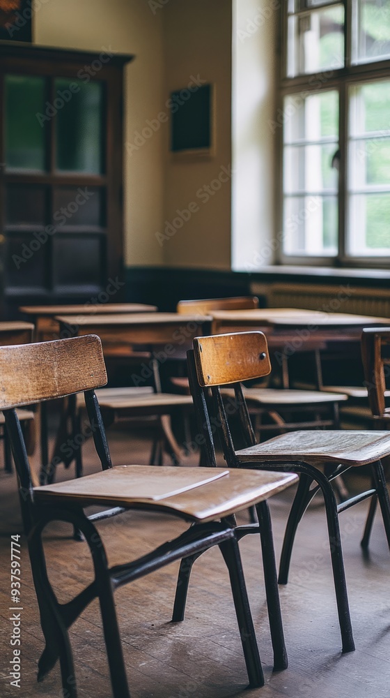 Middle and late 20th century, classroom, education, empty classroom, wooden chair, sense of history, design, school, classroom, cultural carrier, conference, library, wood, nobody, empty, luxury, Middle and late 20th century, classroom, education, empty classroom, wooden chair, sense of history, design, school, classroom, cultural carrier, conference, library, wood, nobody, empty, luxury,
