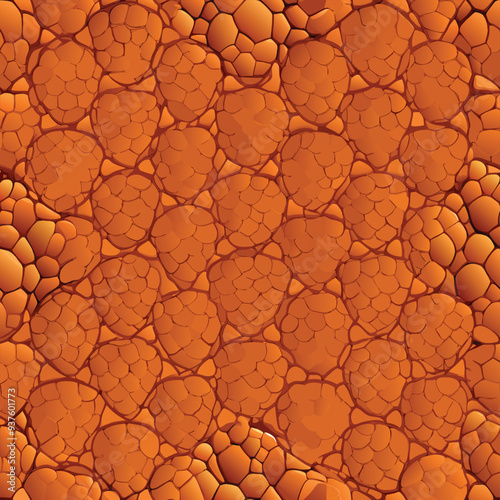 Crocodile Skin Pattern Vector Seamless – Realistic Reptile Leather Texture for Fashion, Fabric, Wallpaper, Accessories, and Digital Backgrounds in High-Quality Vector Format