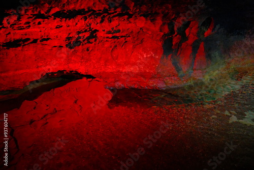 Chinese cave landscape.