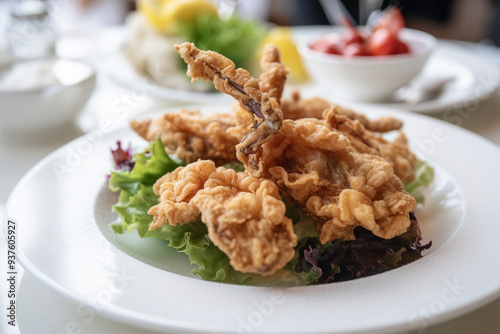 Soft shell crab salad generative AI