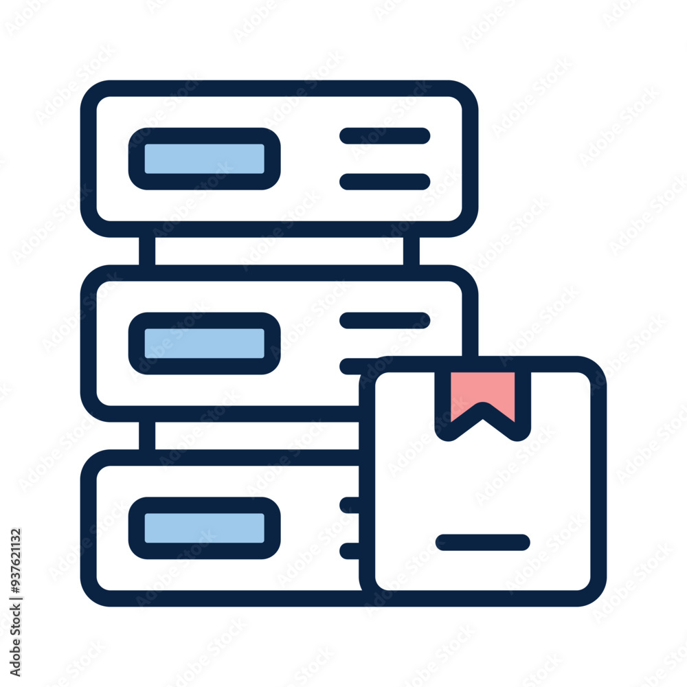 Warehouse inventory, amazing icon of shipping and delivery data storage Warehouse inventory, amazing icon of shipping and delivery data storage