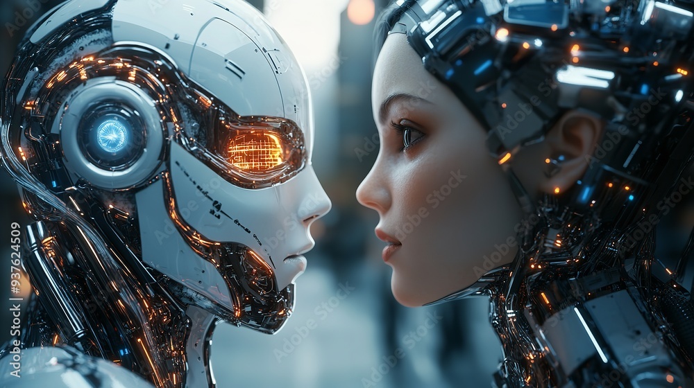 Fototapeta premium Future Technologies, Innovations in the Light of the Future