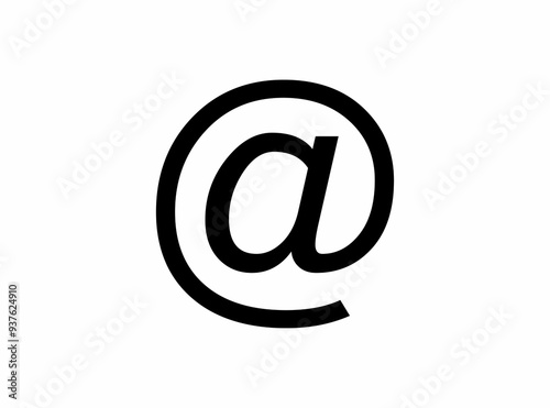 Wallpaper Mural e mail sign white background  Torontodigital.ca