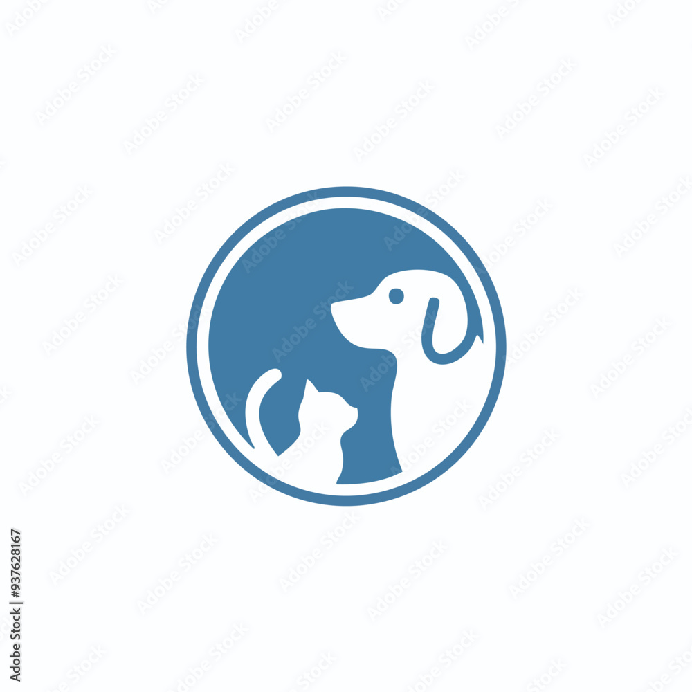 Dog and cat circle logo design. Simple and modern logo design featuring a dog and cat in a circle, perfect for pet-related businesses. Dog and cat circle logo design. Simple and modern logo design featuring a dog and cat in a circle, perfect for pet-related businesses.