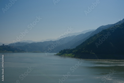 The scenery of the Yangtze River in China.