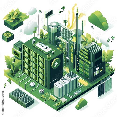 Engineers optimizing green storage for renewable resourcebased energy systems, Main keyword storage, Concept longterm sustainability photo