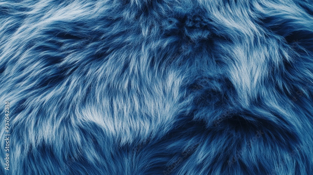 Blue Furry Texture Close-up: Softness and Elegance Blue Furry Texture Close-up: Softness and Elegance