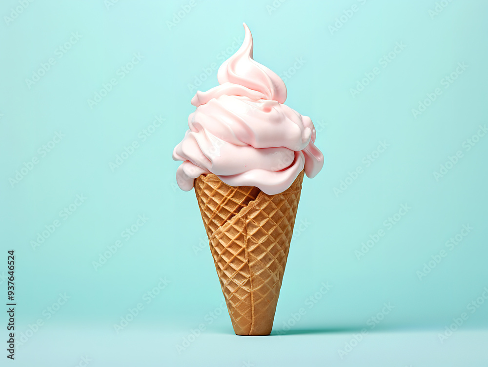 ice cream cone isolated,Fruit ice cream ice cream cone isolated,Fruit ice cream