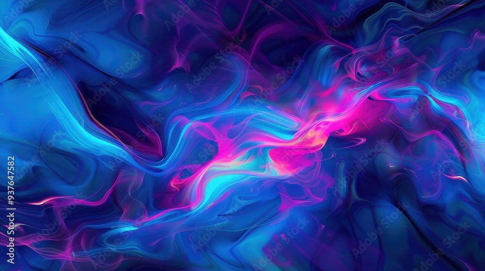 Electric Blue Reverie, an abstract digital creation showcasing intense electric blue and vibrant colors, reflecting the intricate and turbulent depths of the human psyche. Electric Blue Reverie, an abstract digital creation showcasing intense electric blue and vibrant colors, reflecting the intricate and turbulent depths of the human psyche.