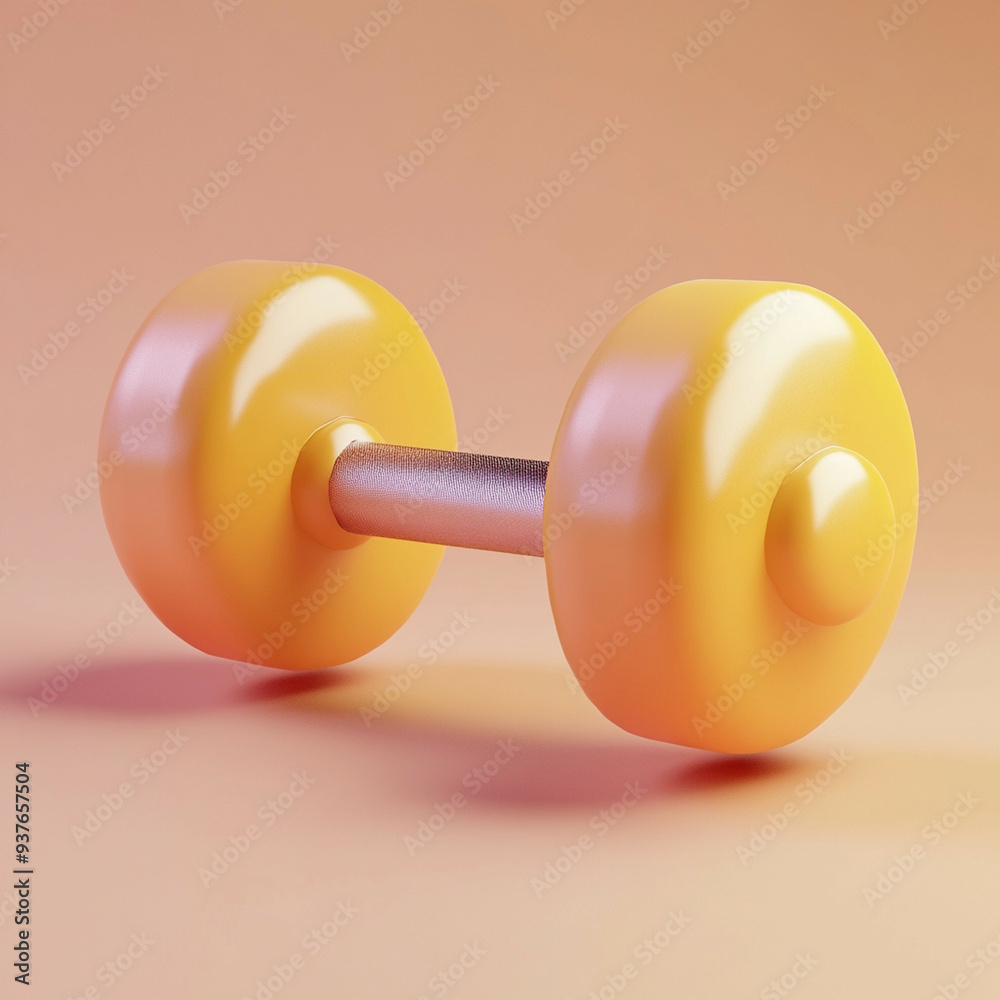 3D Dumbbell Icon: Fitness and Strength Training Illustration Logo 3D Dumbbell Icon: Fitness and Strength Training Illustration Logo
