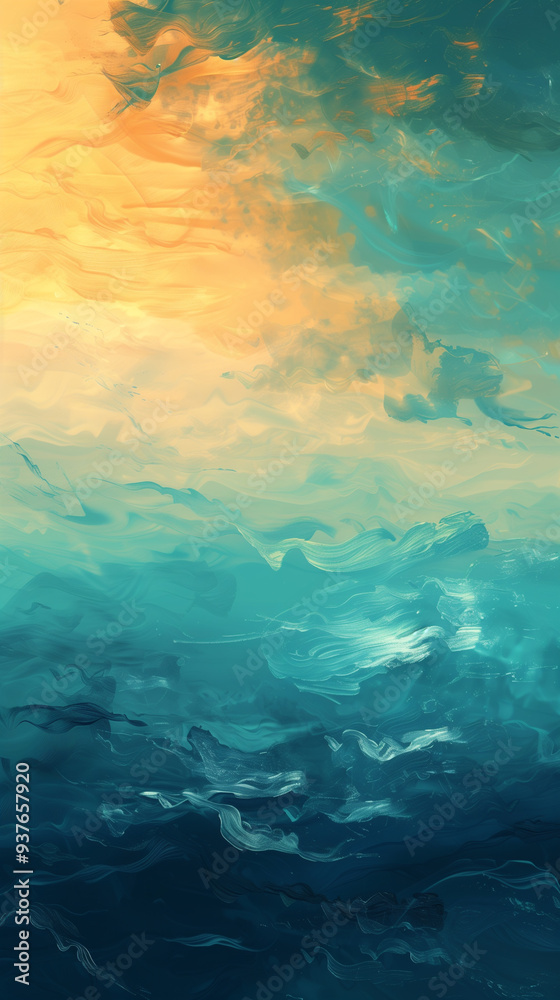 Fototapeta premium Harnessing the Power of Dynamic Gradients for Eye-Catching Mobile Backgrounds