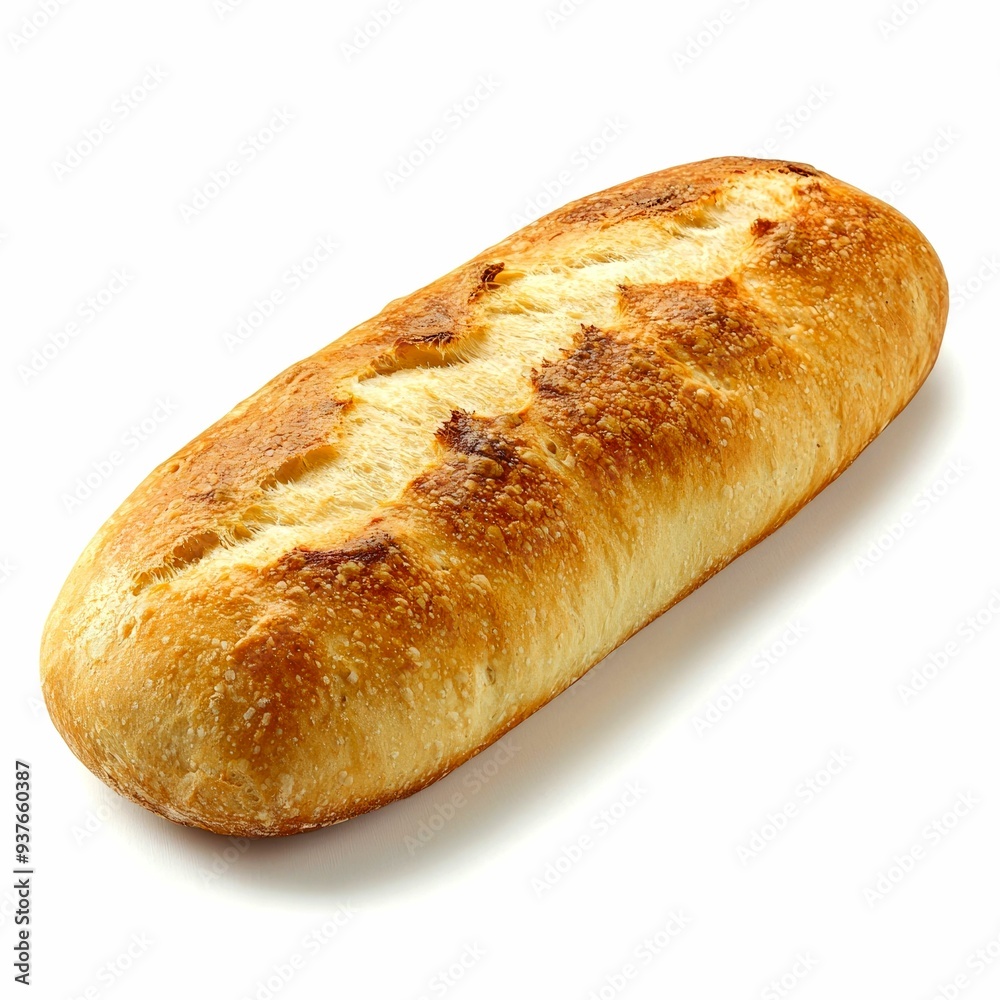 A Single Loaf of Crusty White Bread A Single Loaf of Crusty White Bread