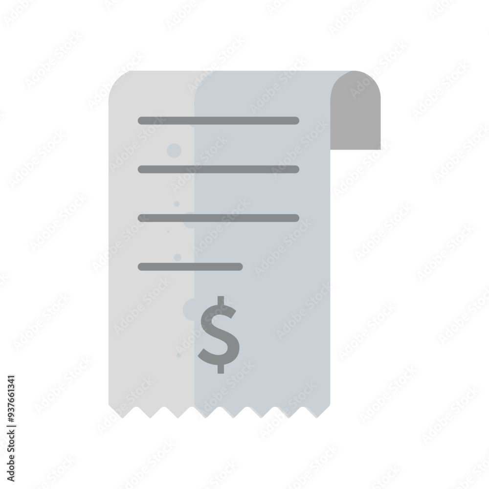 Paragon, bill, recepit - vector icon Paragon, bill, recepit - vector icon