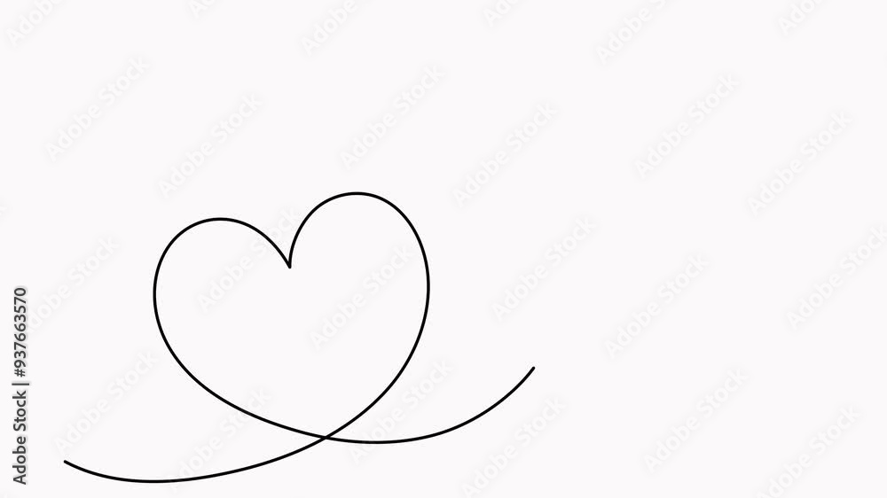 Paper airplane flight continuous line drawing animated video. Heart linear shape path animation. Paper airplane flight continuous line drawing animated video. Heart linear shape path animation.