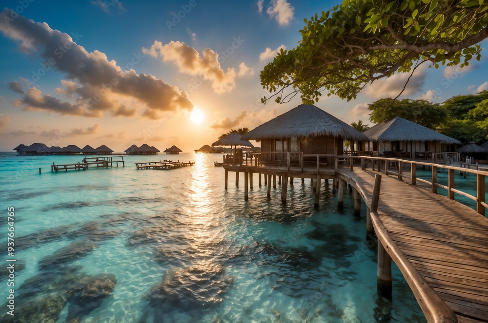 Golden Hour: Maldives Tropical Beach Escape Golden Hour: Maldives Tropical Beach Escape
