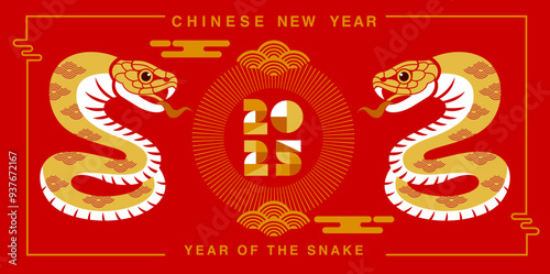 Lunar new year, Chinese New Year , 2025 , Year of the Snake (Translate : Snake )