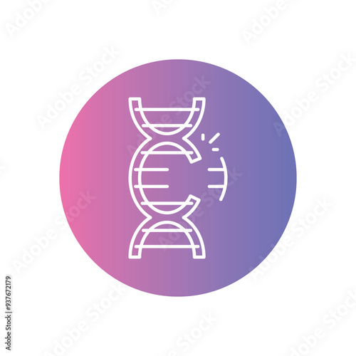 Genetic Engineering icon vector stock illustration