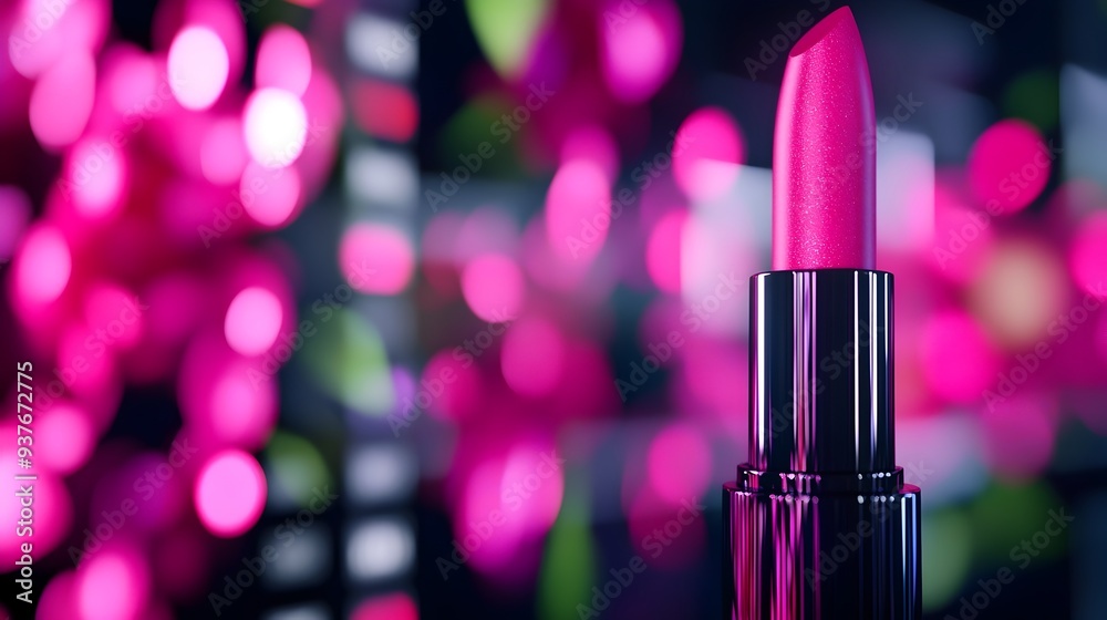 Virtual Makeup Display with Lipstick and Perfume Bottles in 3D Rendered Interface Virtual Makeup Display with Lipstick and Perfume Bottles in 3D Rendered Interface