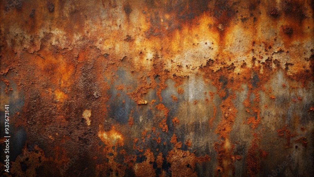 Rusty metal surface with aged texture for grunge and industrial designs Rusty metal surface with aged texture for grunge and industrial designs