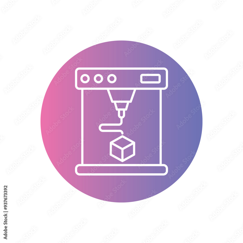 3d Printing icon vector stock illustration 3d Printing icon vector stock illustration