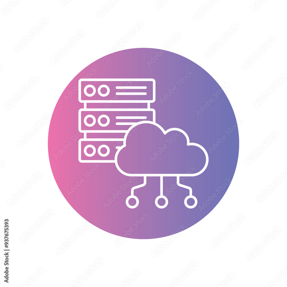 Cloud Computing icon vector stock illustration Cloud Computing icon vector stock illustration