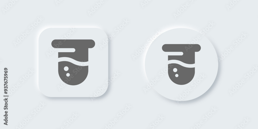 Blood solid icon in neomorphic design style. Spo2 signs vector illustration. Blood solid icon in neomorphic design style. Spo2 signs vector illustration.