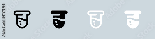 Blood icon set in black and white. Spo2 signs vector illustration.