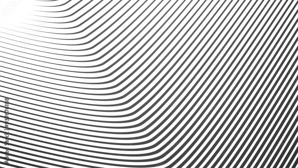 Dark grey abstract background with stripes curve line vector image Dark grey abstract background with stripes curve line vector image