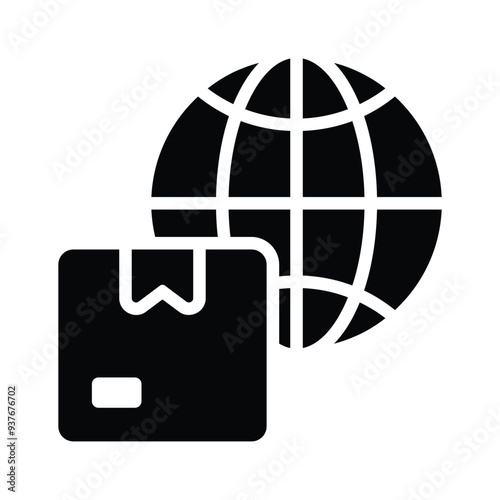 Worldwide Delivery icon design, editable vector of global delivery