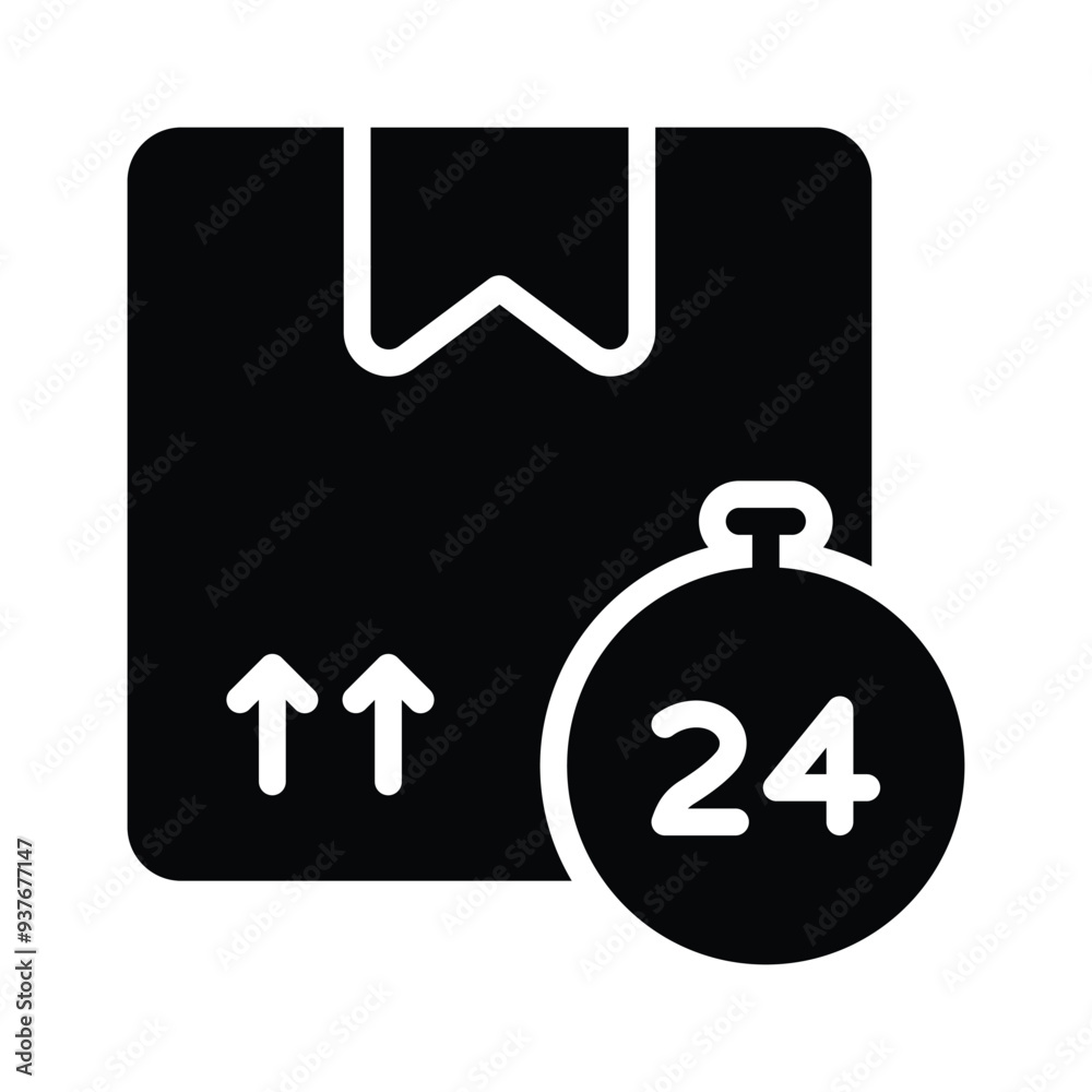 An icon design of delivery time, logistics delivery vector design An icon design of delivery time, logistics delivery vector design