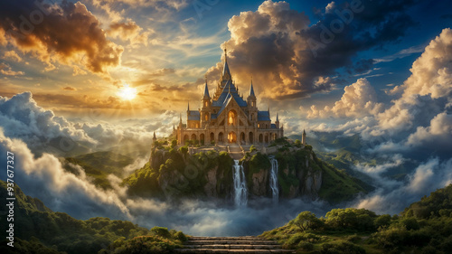 Fairytale Fantasy: Majestic Castle in the Clouds