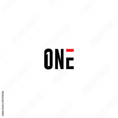 One logo vector logotype