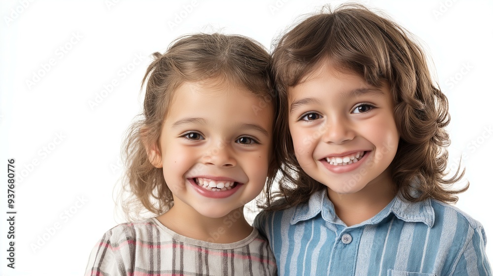 Happy Children Smiling Together in Dental Clinic Setting for a Bright and Healthy Future Happy Children Smiling Together in Dental Clinic Setting for a Bright and Healthy Future