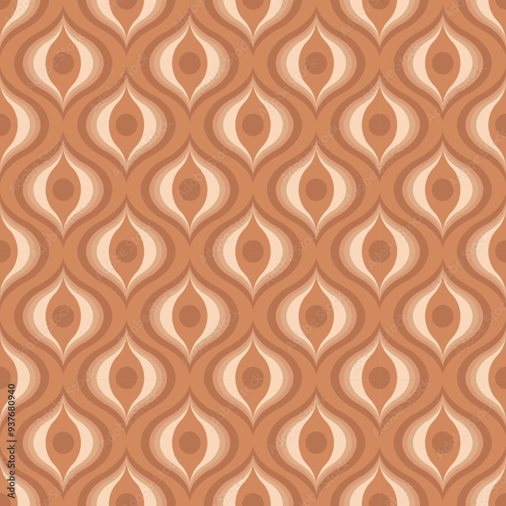 This seamless geometric pattern features a retro art deco style with a vintage feel, perfect for stylish and modern designs. Ideal for wallpapers, textiles, and decorative prints This seamless geometric pattern features a retro art deco style with a vintage feel, perfect for stylish and modern designs. Ideal for wallpapers, textiles, and decorative prints