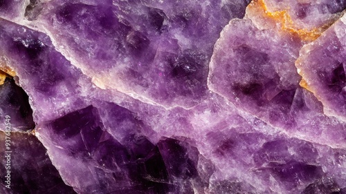 Polished lepidolite stone in extreme close-up, revealing its intricate purple patterns and smooth surfaces.