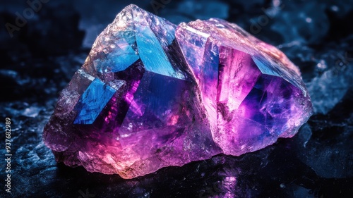 Alexandrite closeup display...