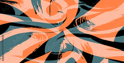 Abstract pattern. Illustration for printing on wall decorations. For use in graphics.